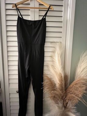 Classic Black Slim Jumpsuit with Spaghetti Straps